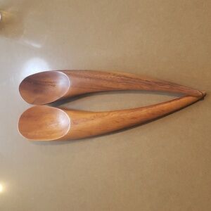 Elegant Wooden Serving Spoons 12 inches